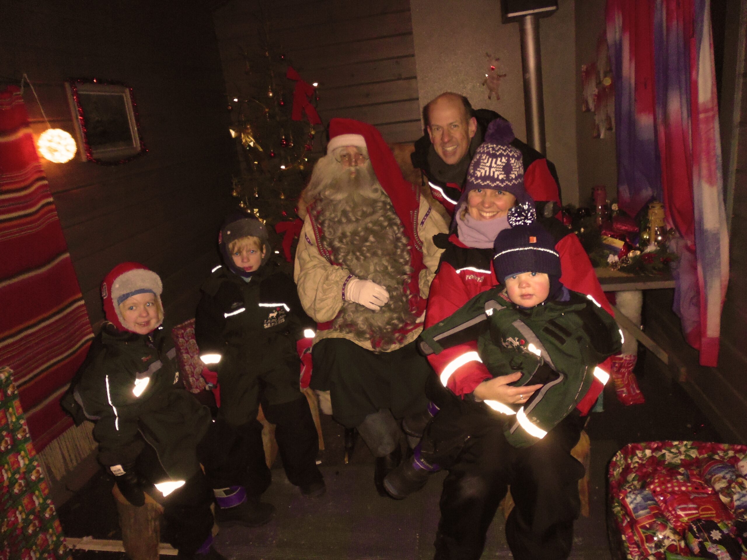 Meeting Father Christmas in Lapland