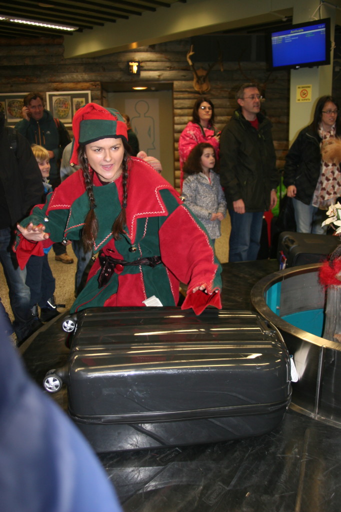 Elves at the airport, Lapland