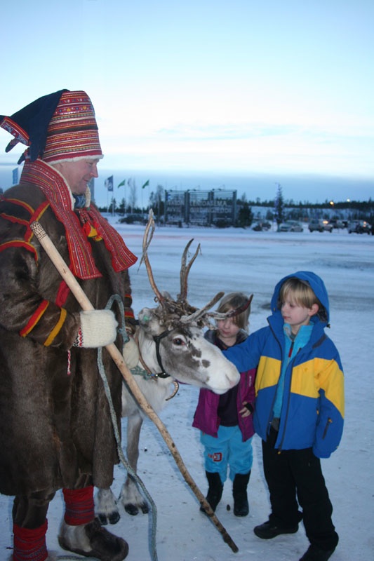 Sami reindeer herder, Lapland, Finland