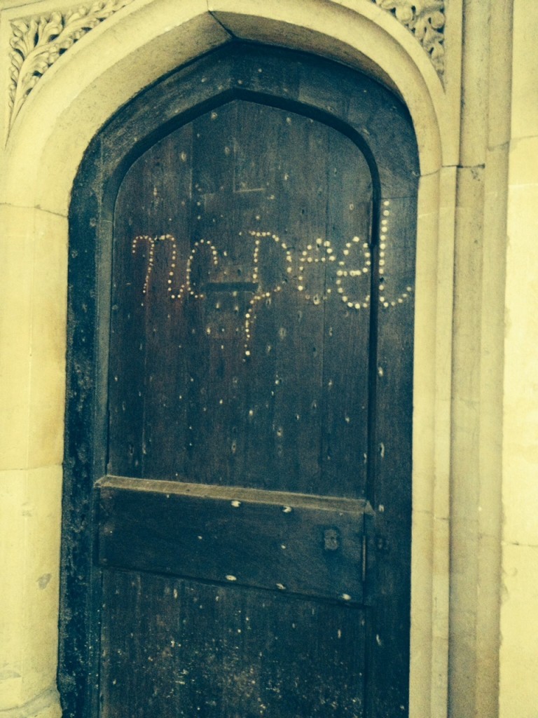 No Peel door from Christ Church College