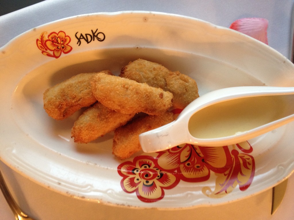 mushroom pirozhok at Sadko St Petersburg