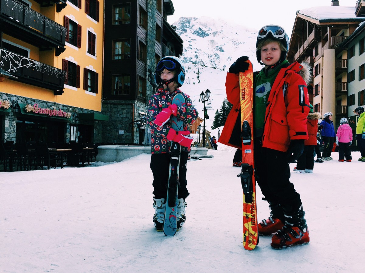 Skiing with kids