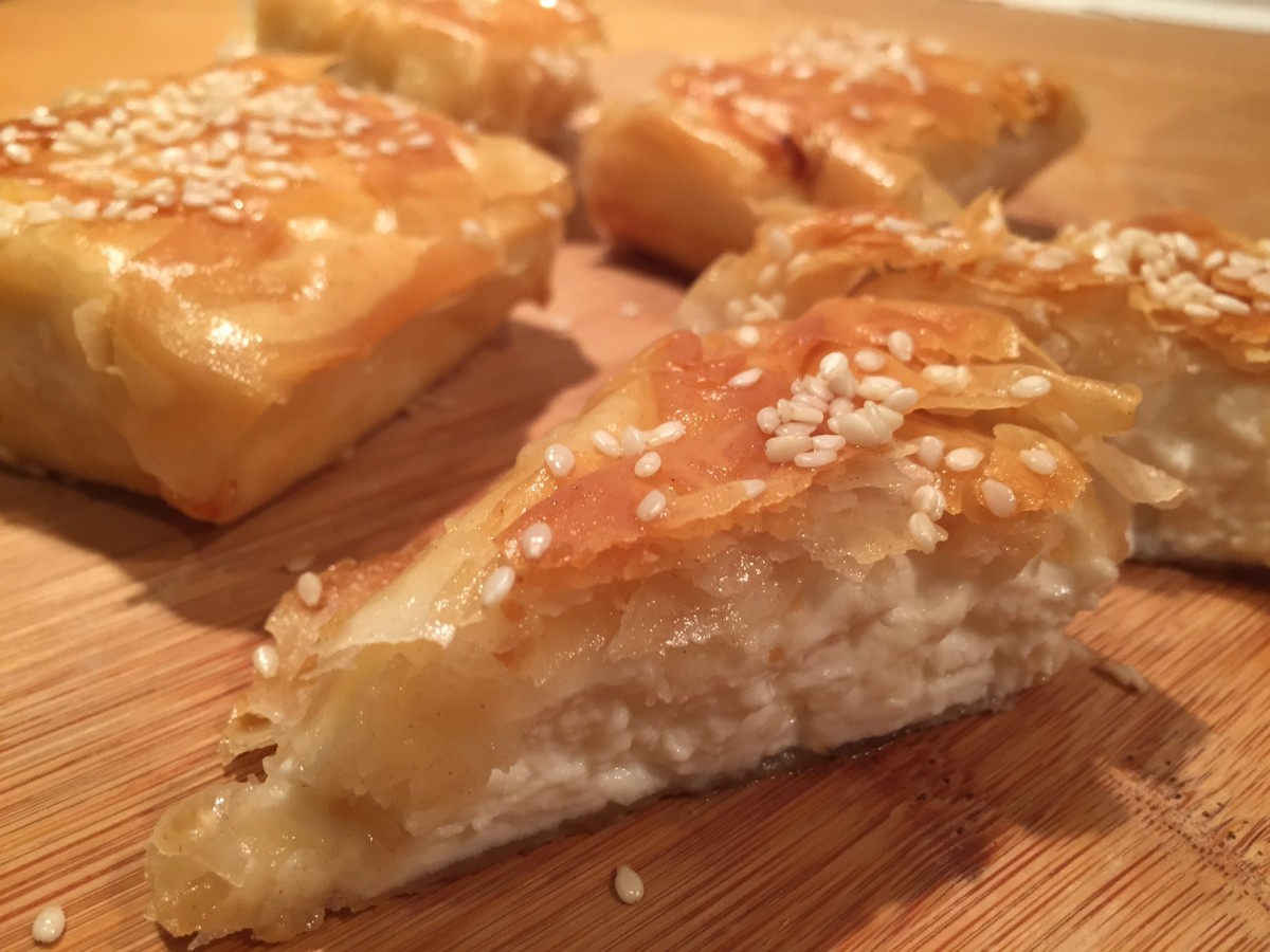A Taste of our Travels - Meliasti (Feta cheese with sesame and honey) {Rhodes, Greece}