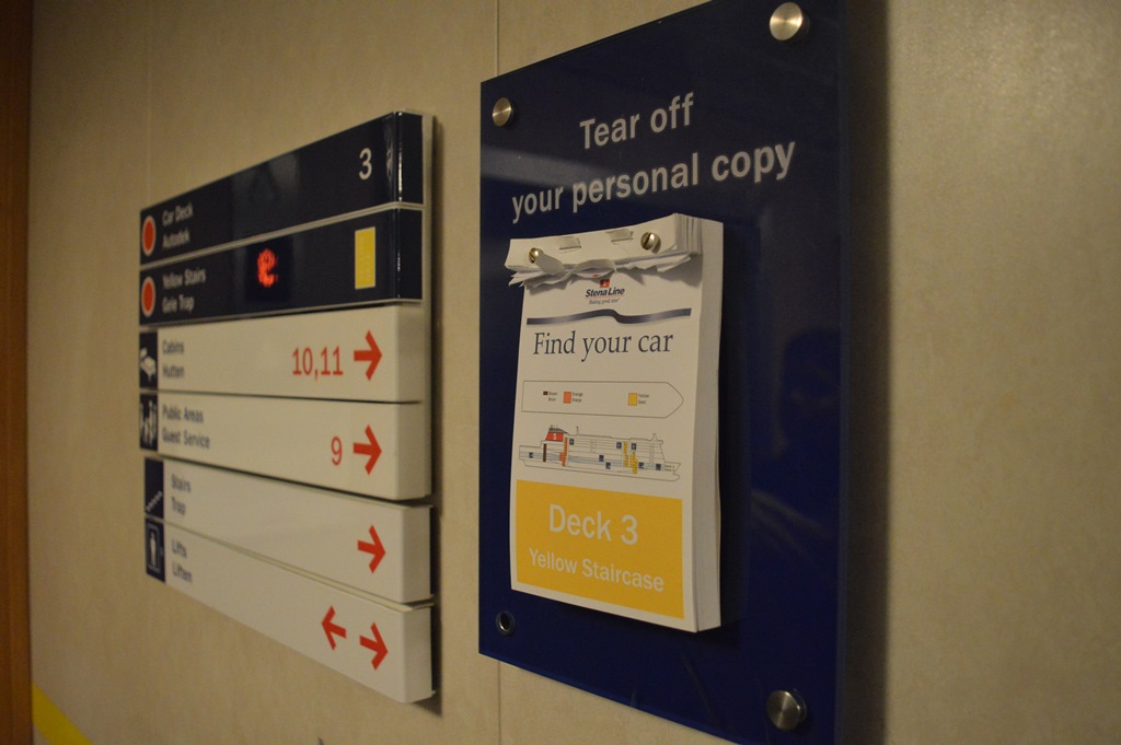 Deck guide - Stena Line - Harwich to Hook of Holland - Copyright: www.globalmousetravels.com