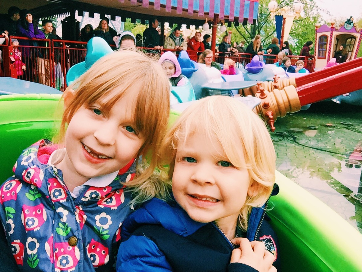 Riding Dumbo - Disneyland Paris