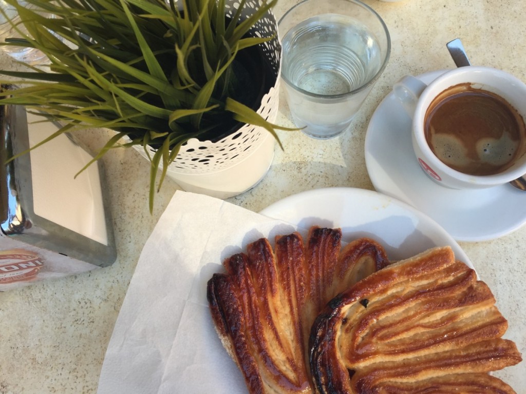 Fan pastries in Rome, Italy