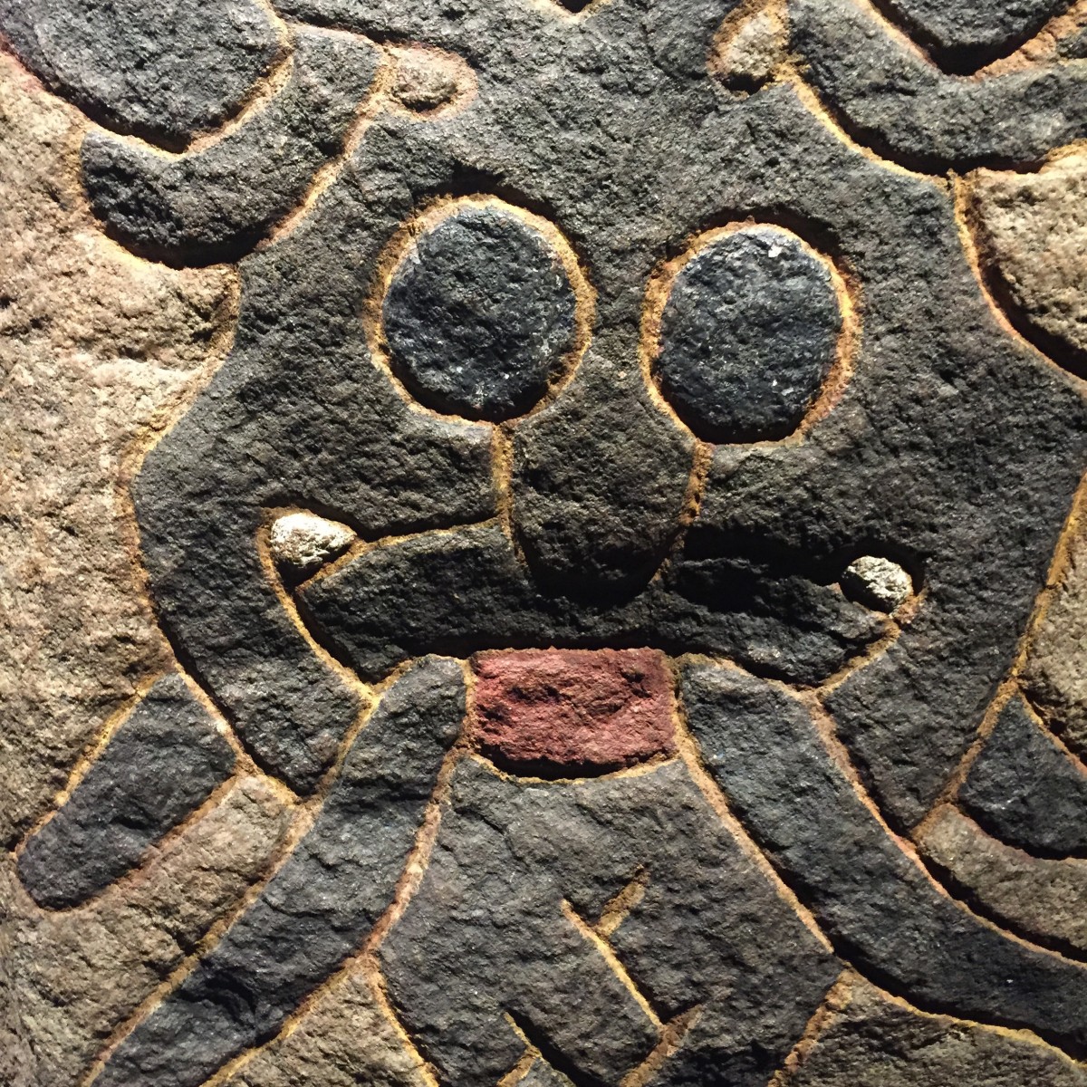 Viking stone at Moesgรฅrd Museum, nr Aarhus, Denmark