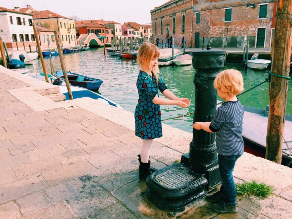 Drinking fountain in Murano Venice