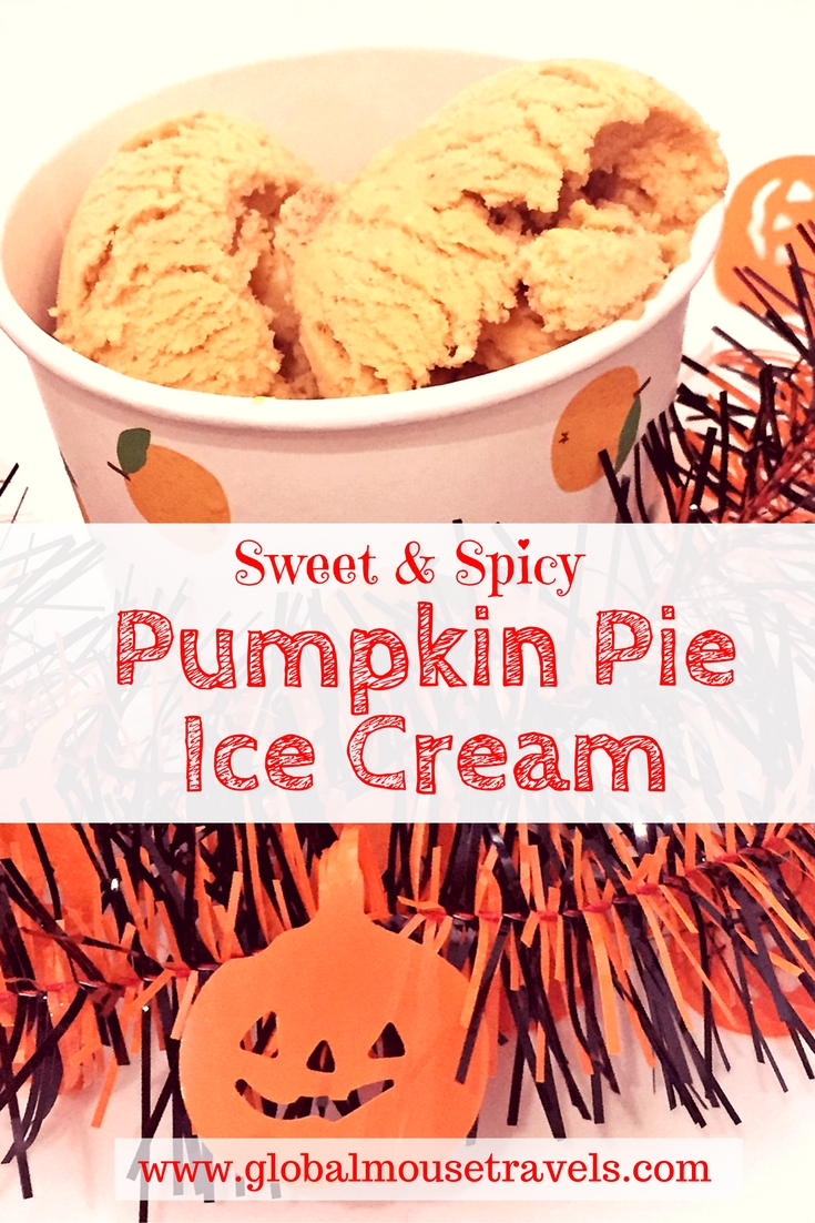 The best, simple, sweet and spicy pumpkin pie ice cream