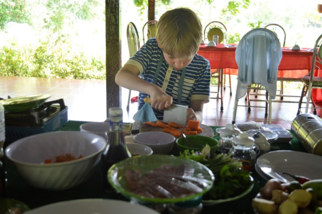 Vietnamese cookery school for kids, Saigon, Vietnam - copyright: www.globalmousetravels.com