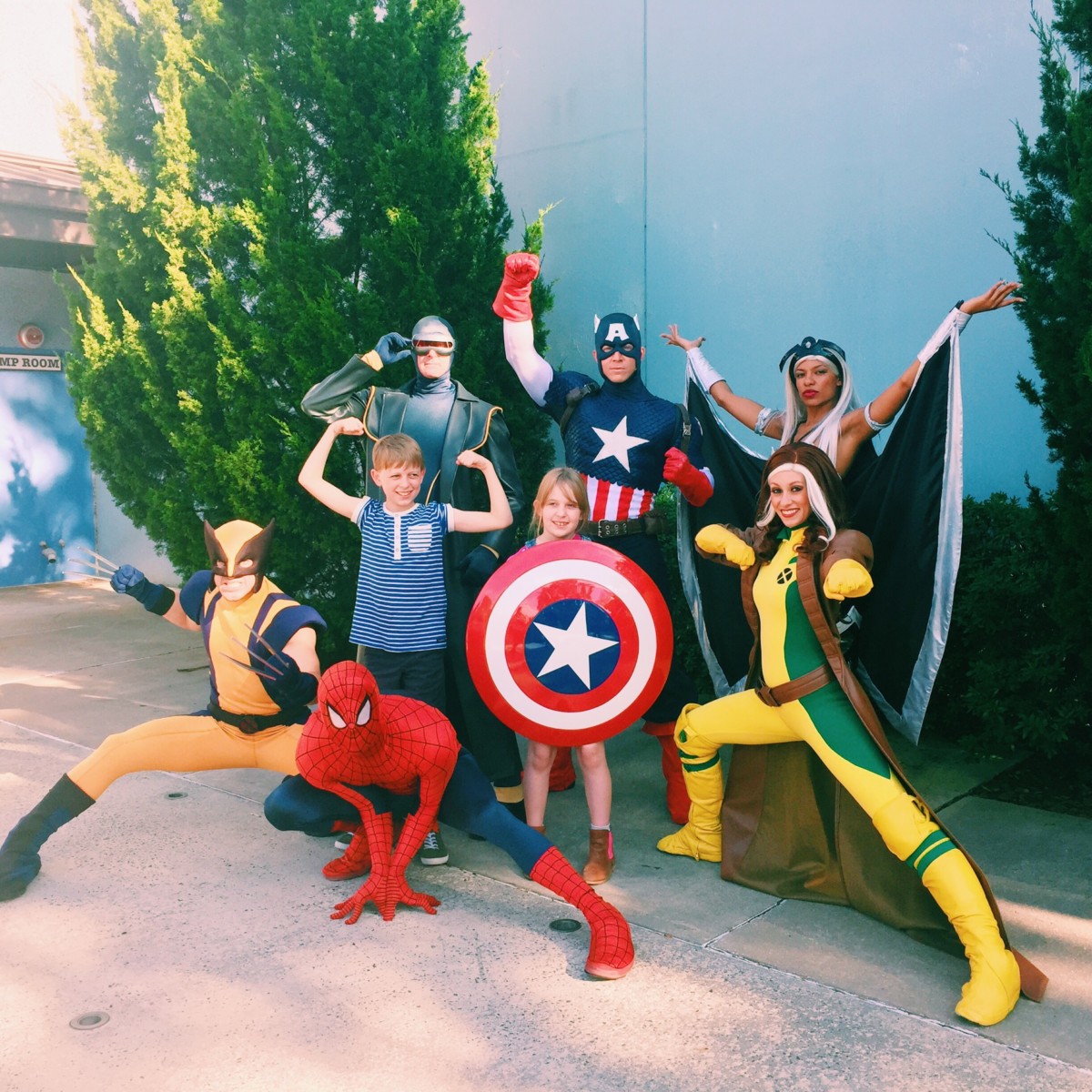 Meeting super heroes