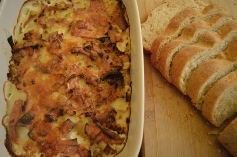 A taste of our travels - vegetarian tartiflette recipe {The Alps}