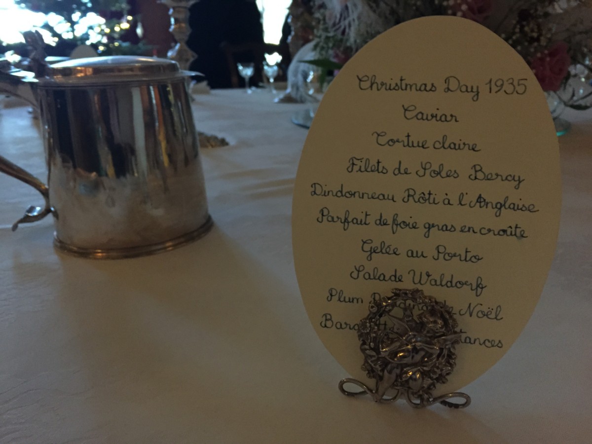 Christmas menu