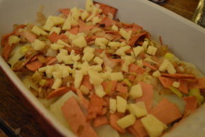 A taste of our travels - vegetarian tartiflette recipe {The Alps}