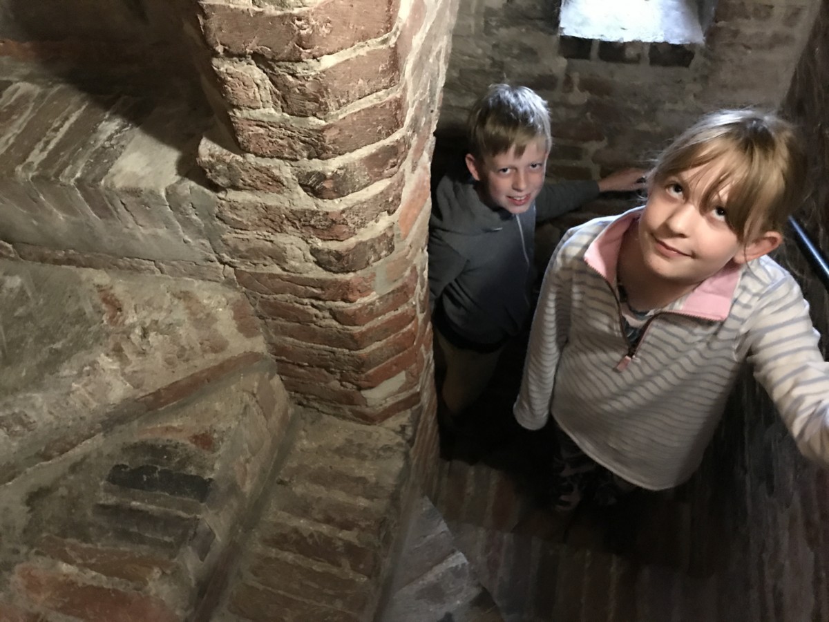 Climbing the tower