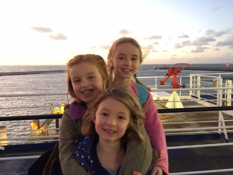 On the ferry home