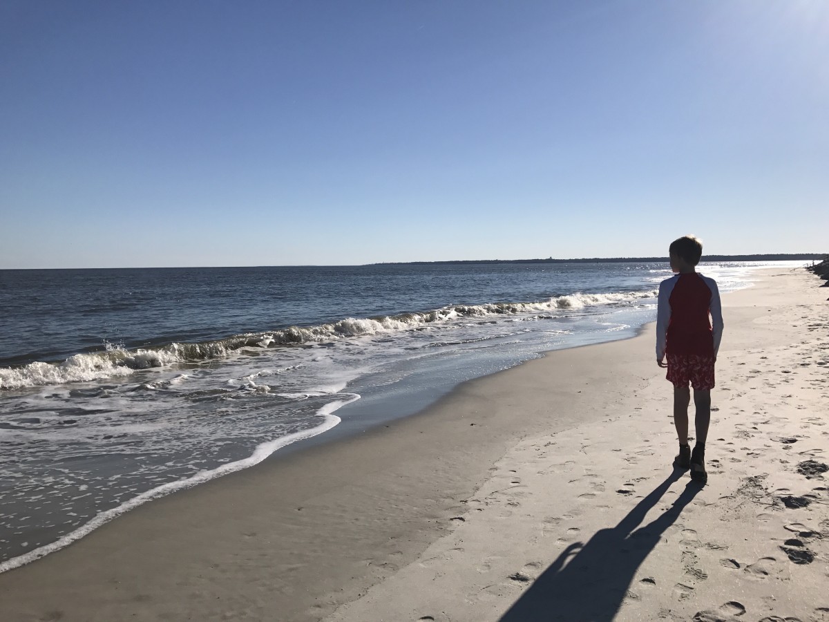 Walking the beach