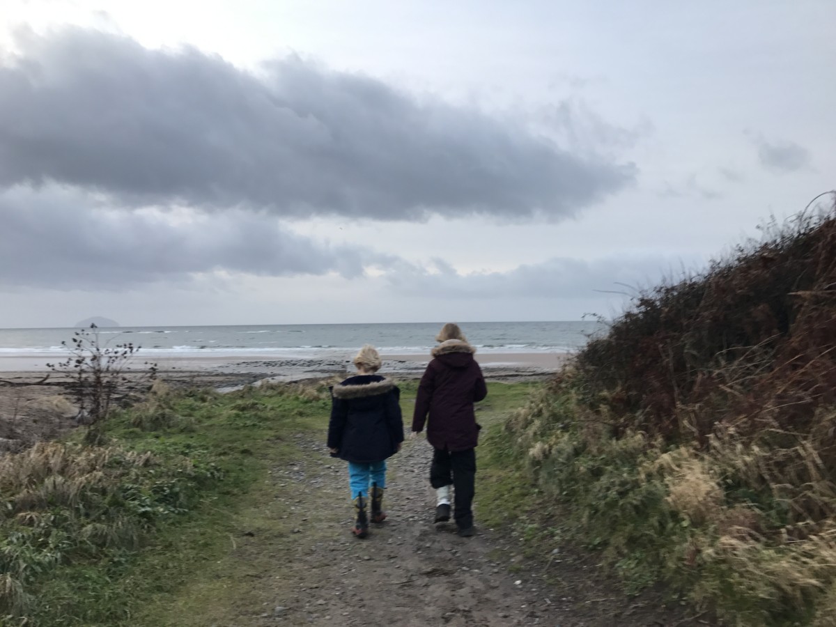 Walking to the Beach at Culzean Castle