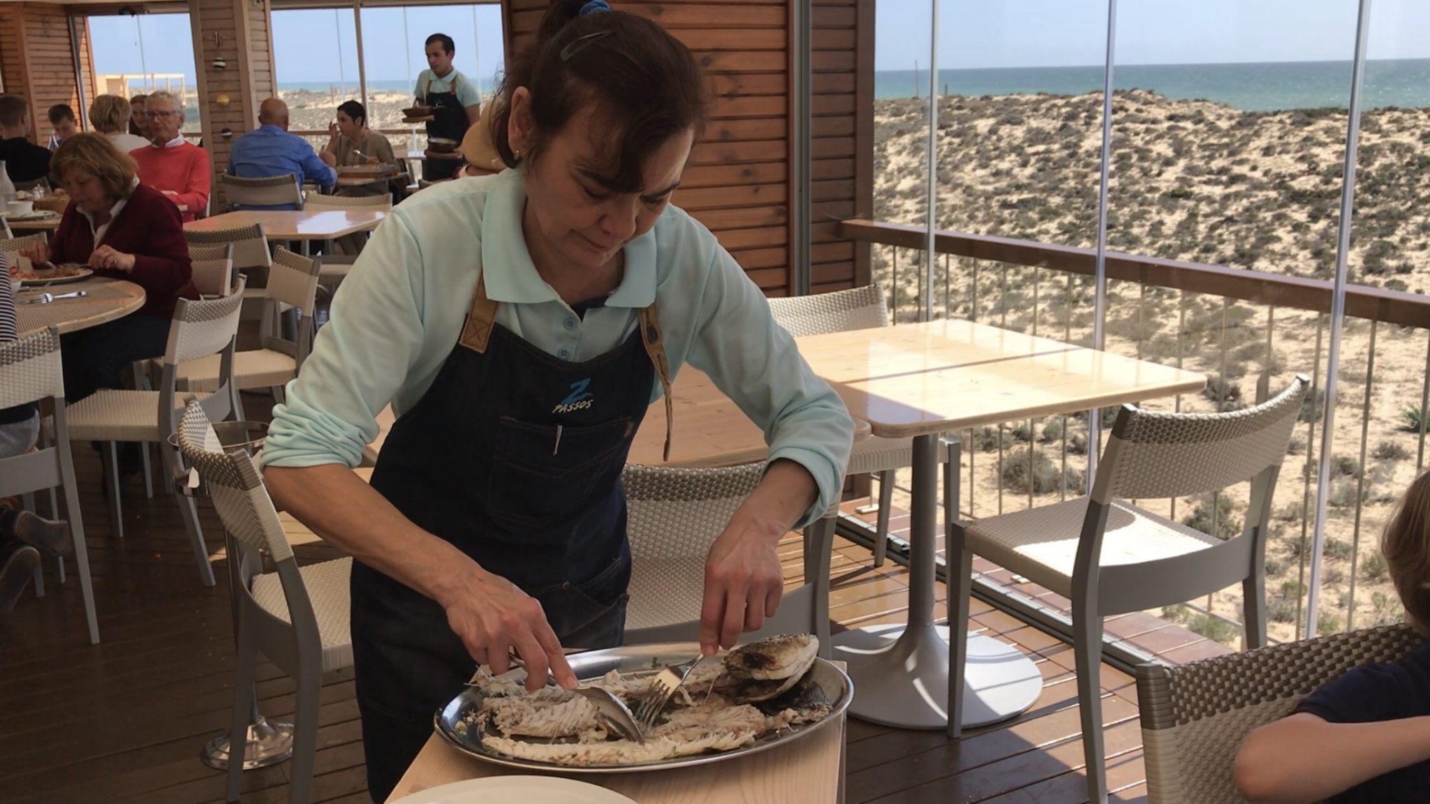 Preparing the fish
