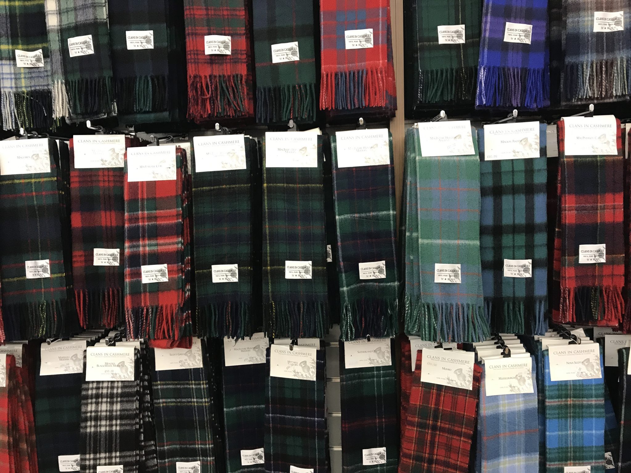 Tartan scarves