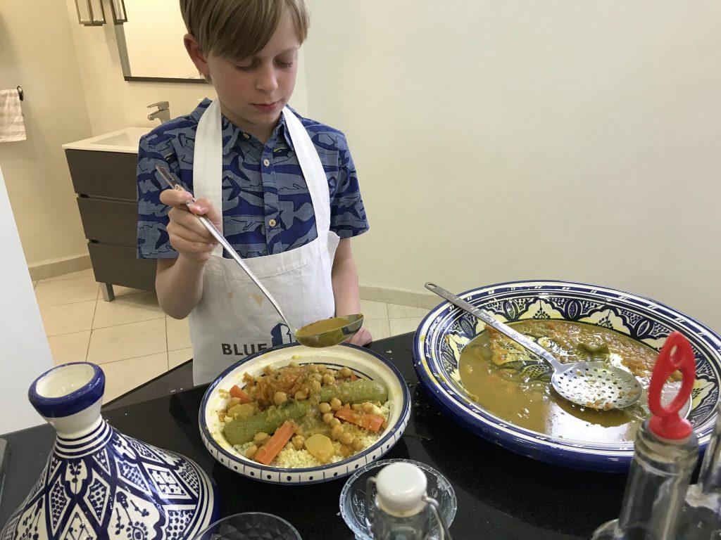 Blue Door Cuisine - A real glimpse into Moroccan life at a cookery class in Tangiers - copyright: www.globalmousetravels.com