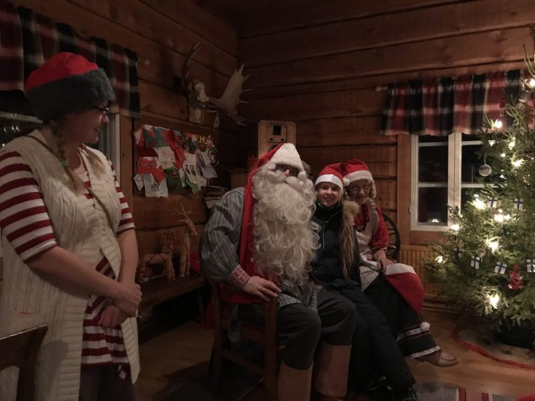 Visiting Santa's Cottage in Pohjolan Pirtti, Kuusamo, Lapland, Finland - copyright: www.globalmousetravels.com
