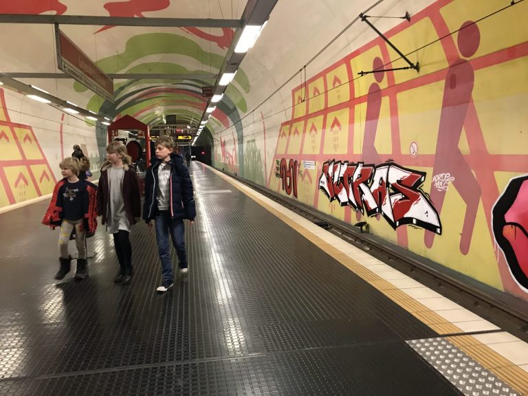 Ehrenfeld underground train - Our family trip to Cologne and Bonn