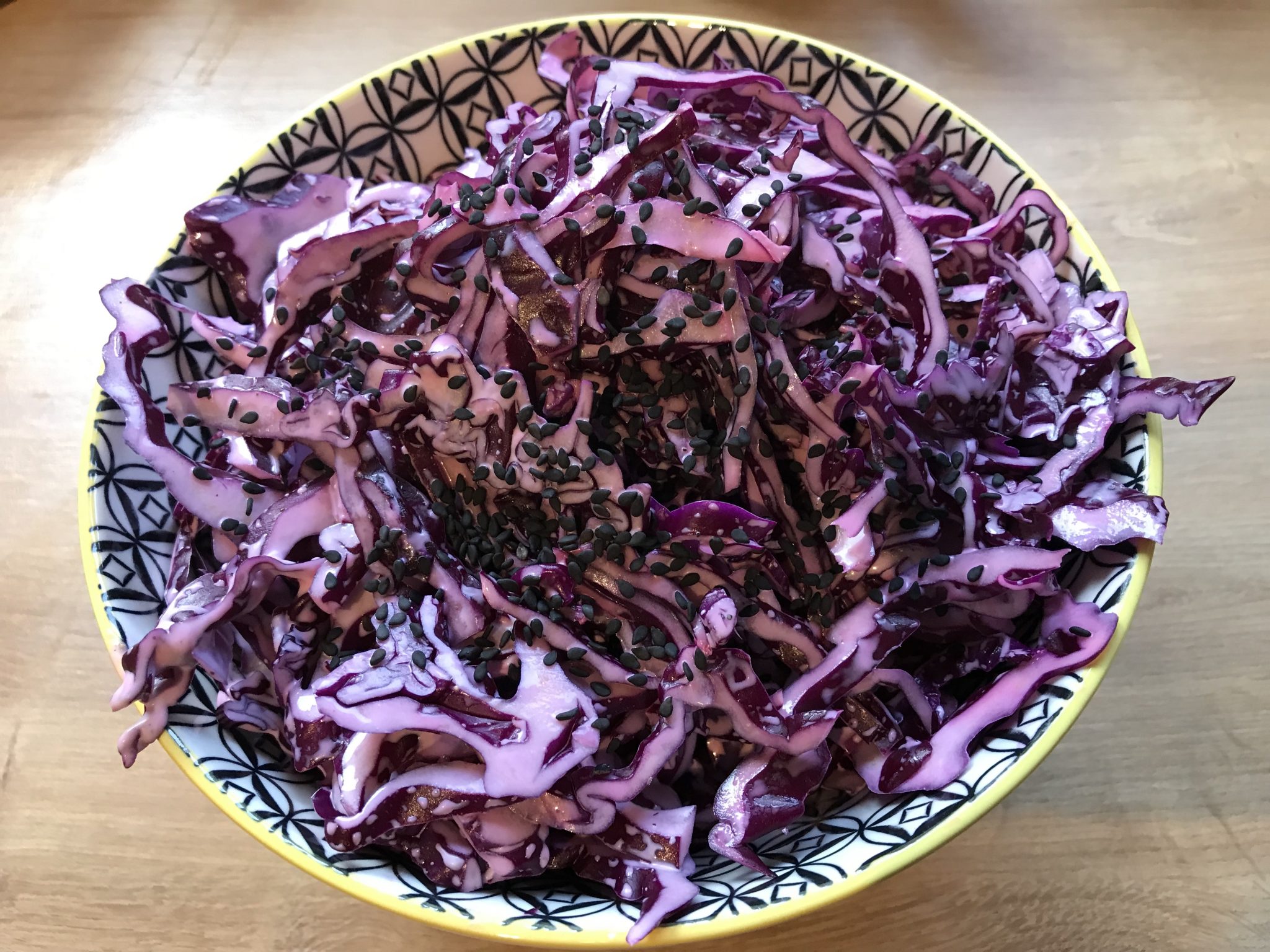 Delicious, easy Cabbage Salad with sesame & lime {Middle East}