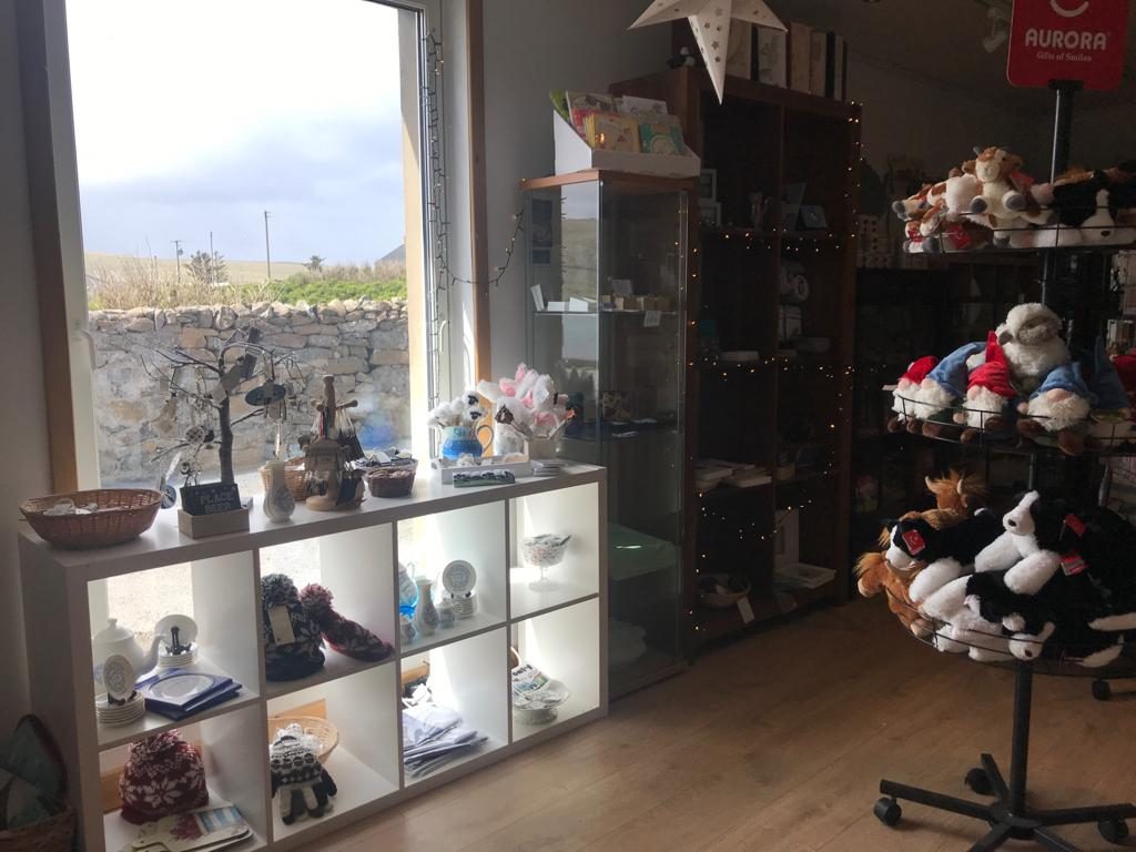 Gift shop at Victoria's Vintage Tea Rooms, Unst