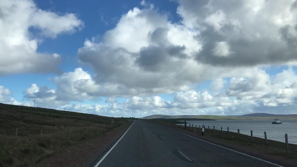 Catching the ferry in Shetland Mainland to Yell in order to get to Unst