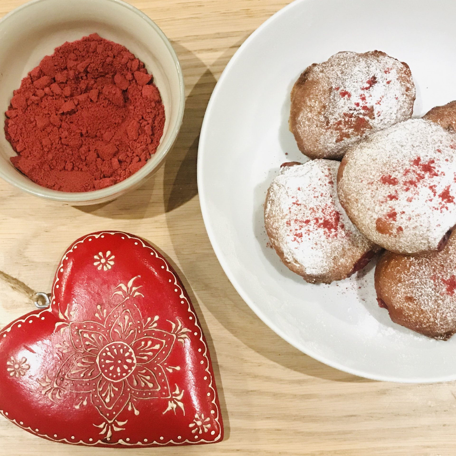 A taste of our travels - vegan lingonberry doughnuts