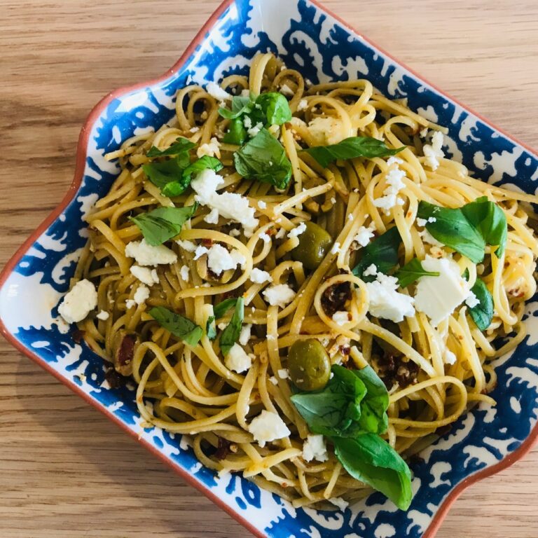 vegetarian Greek pasta