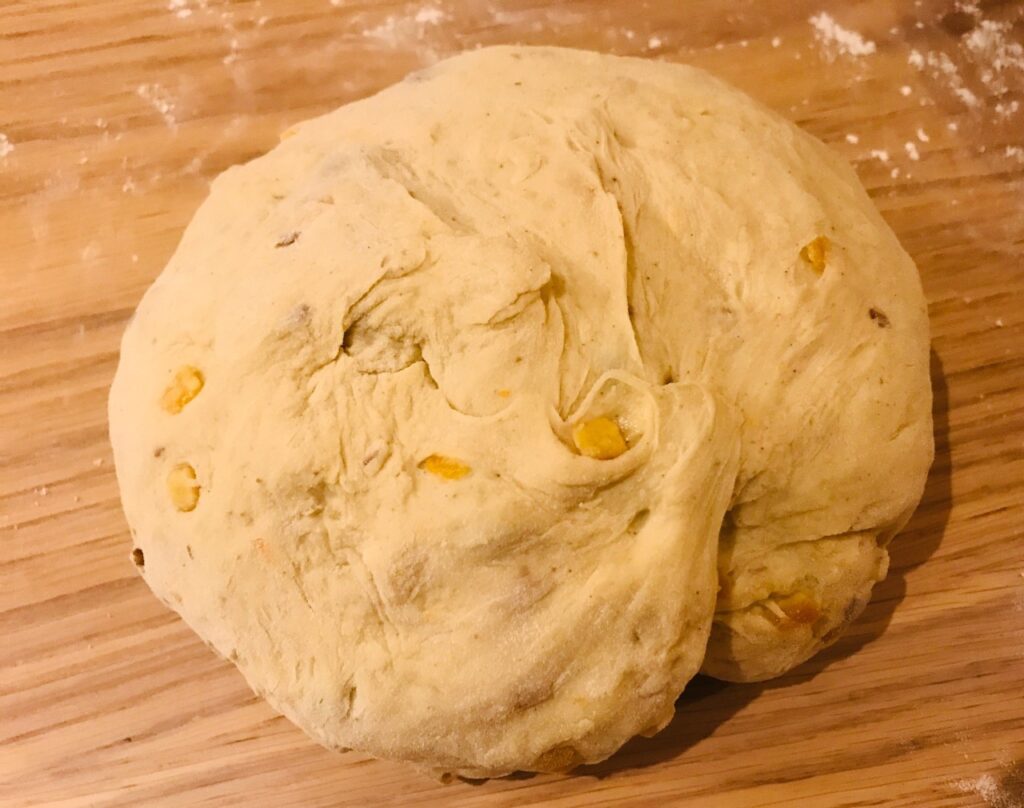 vegan hot cross bun loaf
