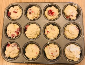 Vegan raspberry and white chocolate muffin recipe