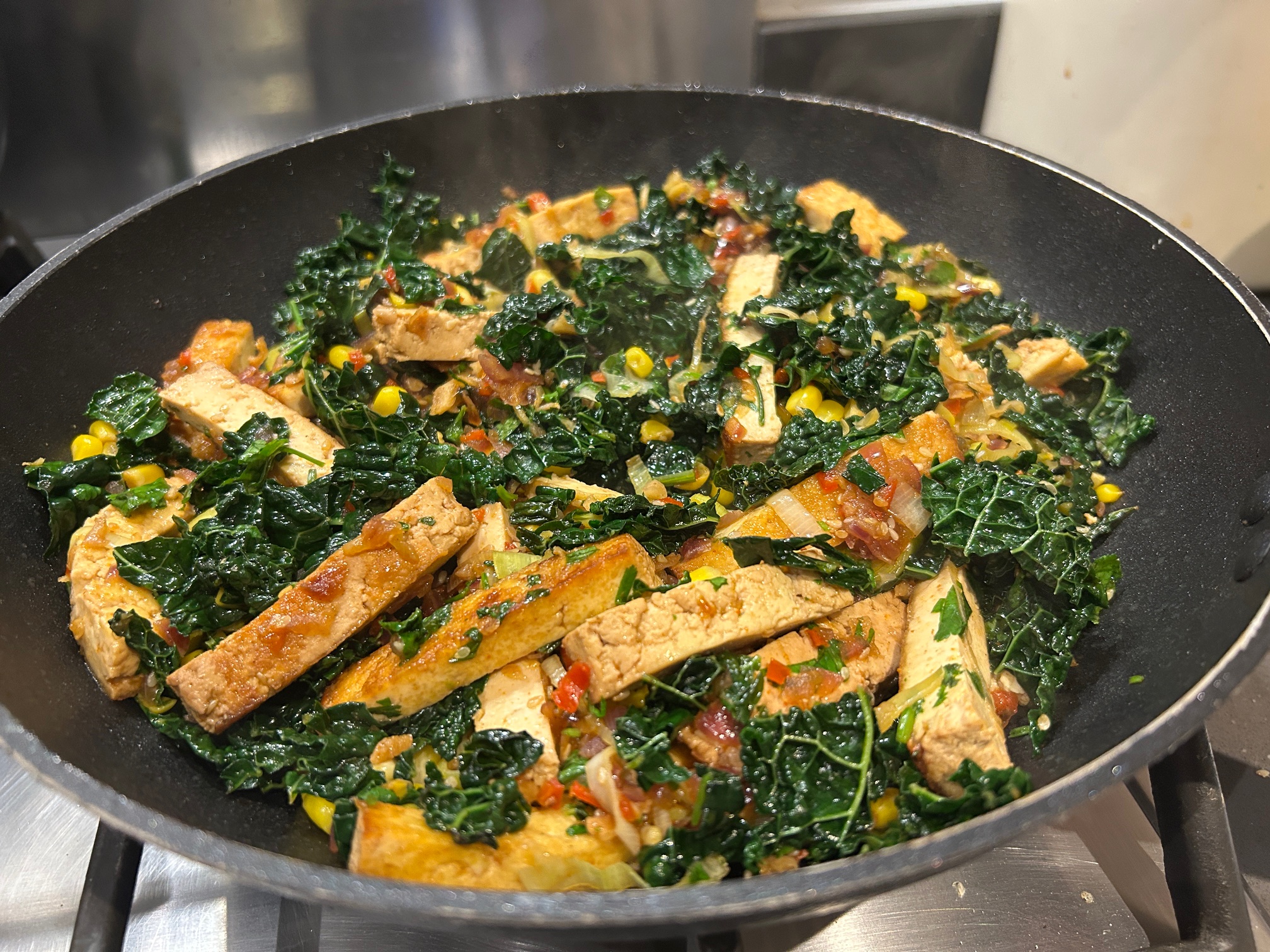 Crispy tofu with XO sauce
