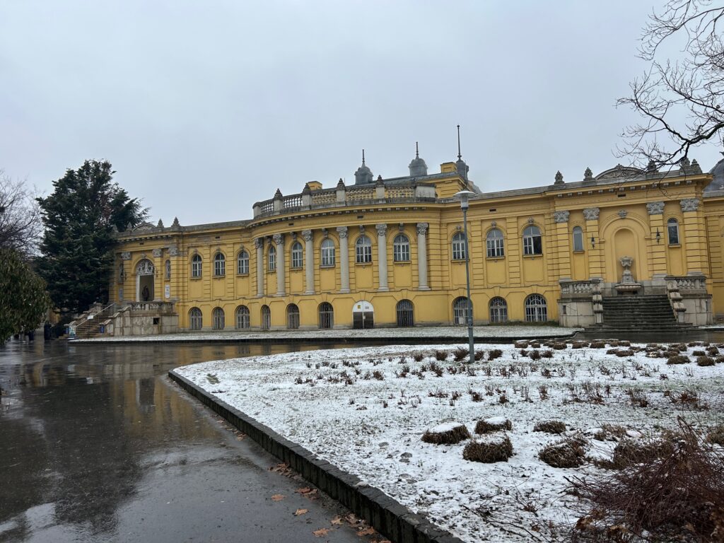 Szechenyi Baths in winter - Budapest thermal baths winter visit