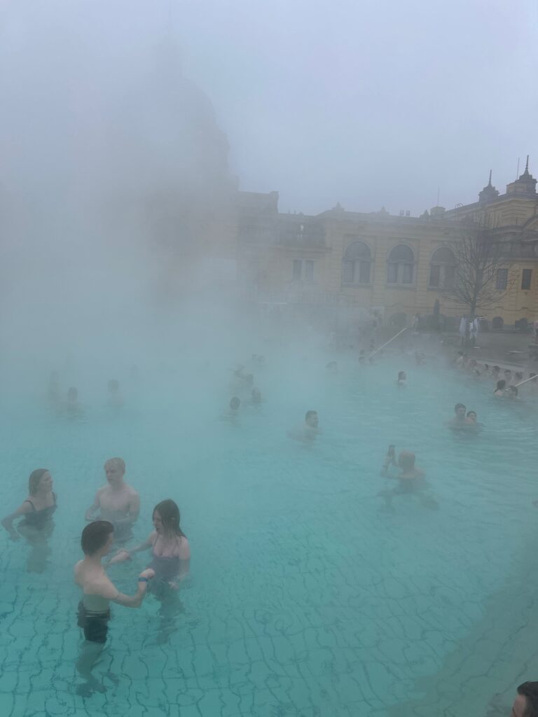 Szechenyi Baths in winter - Budapest thermal baths winter visitSzechenyi Baths in winter - Budapest thermal baths winter visit